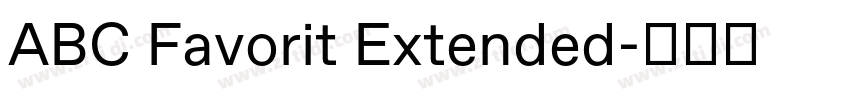 ABC Favorit Extended字体转换